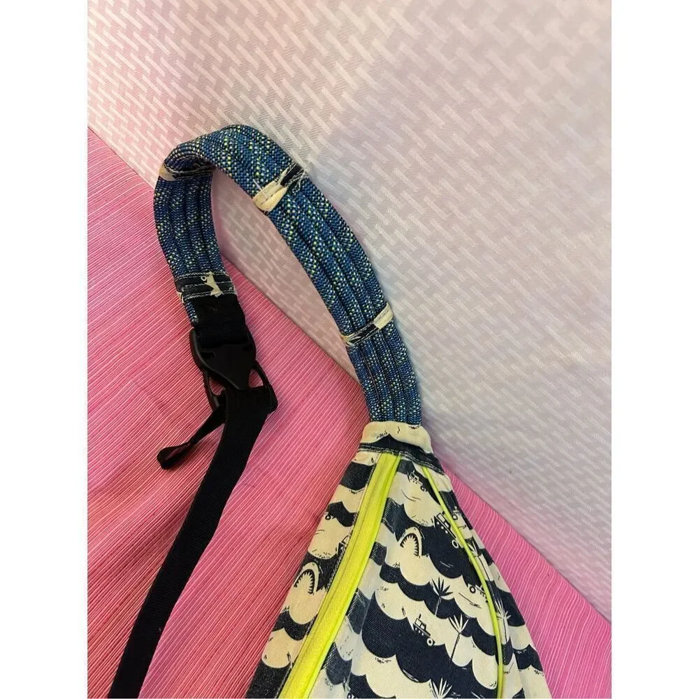 Kavu bag nautical neon colors‎ big rope 18x13 crossbody